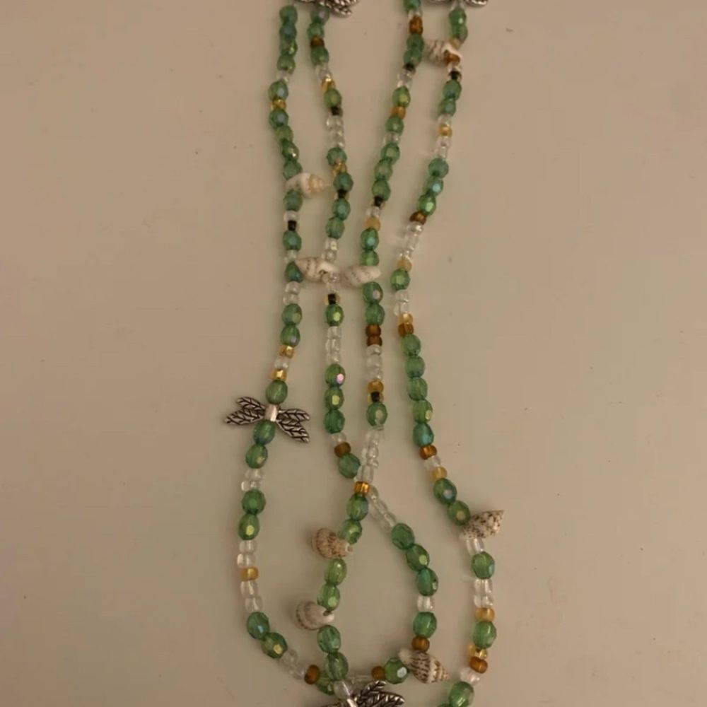 Green theme waist bead
